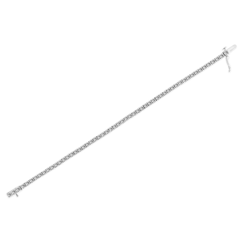 Bids.com 14K White Gold 2.00 Cttw Prong Set Lab Grown Round Diamond Classic Tennis Bracelet (F-G Color, VS2-SI1 Clarity) - 7.25" Bracelets