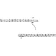 Bids.com 14K White Gold 3.0 Cttw Lab Grown Diamond Illusion-Set Miracle Plate Tennis Bracelet (F-G Color, VS1-VS2 Clarity) - Size 7.25" Bracelets