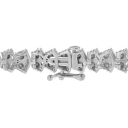 Bids.com .925 Sterling Silver 1.0 cttw Diamond "Arrow" Shape Tennis Link Bracelet (I-J Color, I3 Clarity) -7.25" Bracelets