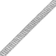 Bids.com .925 Sterling Silver 5.00 Cttw Round-Cut Diamond "S" Link Bracelet (I-J Color, I3 Clarity) - Size 7.25 Bracelets