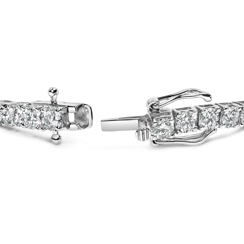 Bids.com 14K White Gold 5.00 Cttw Prong Set Lab Grown Round Diamond Classic Tennis Bracelet (F-G Color, VS2-SI1 Clarity) - 7.25" Bracelets