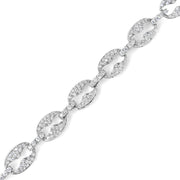 Bids.com 14K White Gold 1 1/2 Cttw Round Diamond Set Link Bracelet (I-J Color, I1-I2 Clarity) - 7" Bracelets