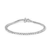 Bids.com 14K White Gold 4.0 Cttw Classic Lab-Grown Diamond Tennis Bracelet (F-G Color, VS2-SI1 Clarity) - 7" Inches Bracelets