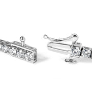 Bids.com 14K White Gold 4.0 Cttw Classic Lab-Grown Diamond Tennis Bracelet (F-G Color, VS2-SI1 Clarity) - 7" Inches Bracelets