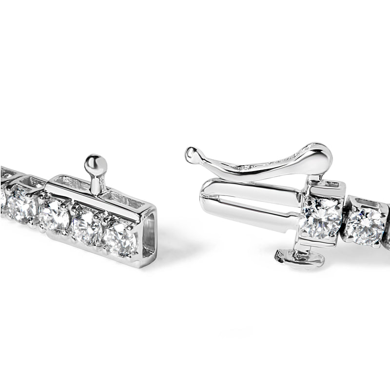 Bids.com 14K White Gold 4.0 Cttw Classic Lab-Grown Diamond Tennis Bracelet (F-G Color, VS2-SI1 Clarity) - 7" Inches Bracelets