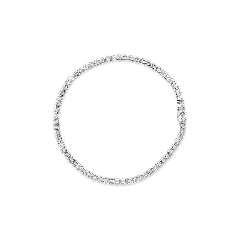 Bids.com 14K White Gold 4.0 Cttw Classic Lab-Grown Diamond Tennis Bracelet (F-G Color, VS2-SI1 Clarity) - 7" Inches Bracelets