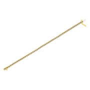 Bids.com 14K Yellow Gold Plated .925 Sterling Silver 8.0 Cttw Diamond Classic Link Tennis Bracelet (K-L Color, I2-I3 Clarity) - 7-1/4" Bracelets