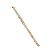 Bids.com 10K Yellow Gold 5.0 Cttw Diamond Double Row S-Link Cuban Bracelet (J-K Color, I2-I3 Clarity) - 7.25" Inches Bracelets