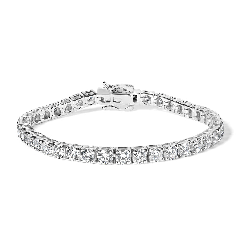 Bids.com 14K White Gold 2.00 Cttw Prong Set Lab Grown Round Diamond Classic Tennis Bracelet (F-G Color, VS2-SI1 Clarity) - 7.25" Bracelets