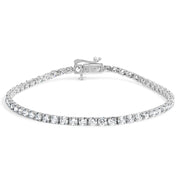 Bids.com 14K White Gold 5.0 Cttw Lab Grown Diamond Tennis Bracelet (F-G Color, VS1-VS2 Clarity) - 7.25" Inches Bracelets
