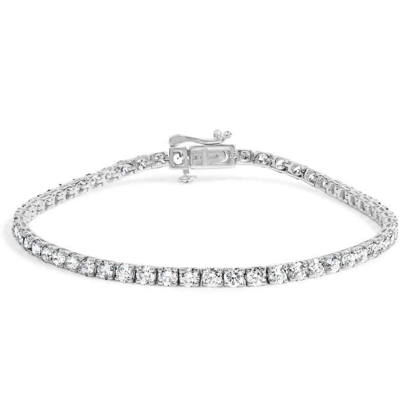 Bids.com 14K White Gold 5.0 Cttw Lab Grown Diamond Tennis Bracelet (F-G Color, VS1-VS2 Clarity) - 7.25" Inches Bracelets