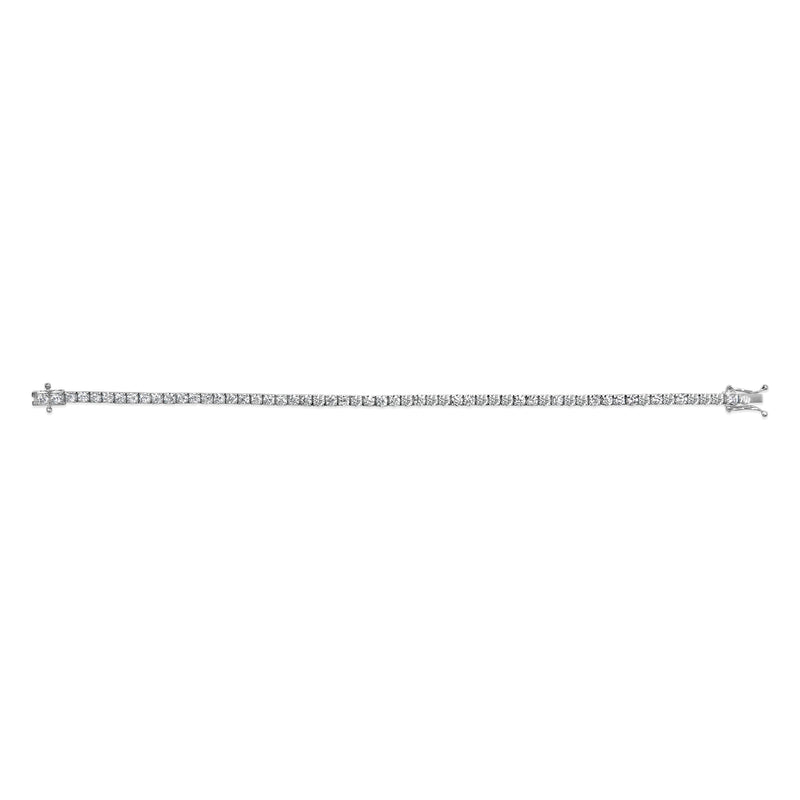 Bids.com 14K White Gold 5.0 Cttw Lab Grown Diamond Tennis Bracelet (F-G Color, VS1-VS2 Clarity) - 7.25" Inches Bracelets