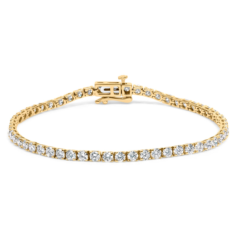 Bids.com 14K White Gold 5.0 Cttw Lab Grown Diamond Tennis Bracelet (F-G Color, VS1-VS2 Clarity) - 7.25" Inches Bracelets