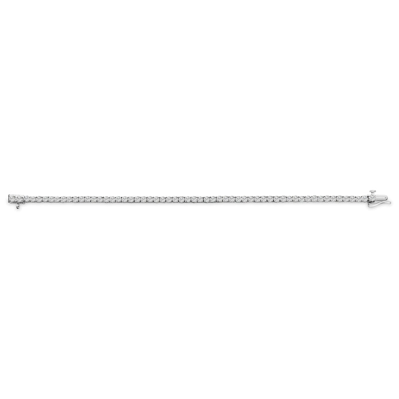 Bids.com 14K White Gold 6.00 Cttw Lab Grown Diamond Classic Tennis Bracelet  - 7.25" Bracelets