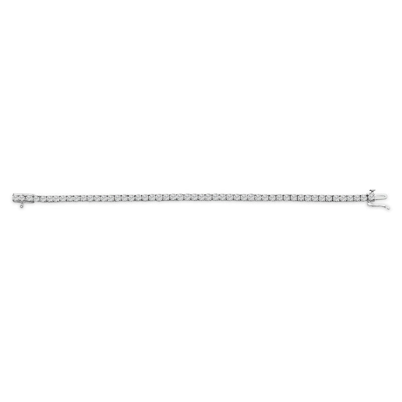 Bids.com 14K White Gold 7.0 cttw 4-Prong Set Lab Grown Diamond 7" Tennis Bracelet Bracelets
