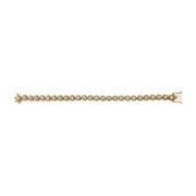 Bids.com 14K Yellow Gold Plated .925 Sterling Silver 3 9/10 Cttw Diamond Buttercup Style Tennis Bracelet Bracelets