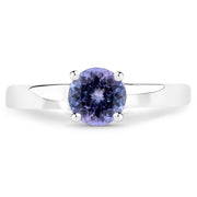 Bids.com 0.95 Carat Genuine Tanzanite .925 Sterling Silver Ring Rings