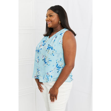 Sew In Love Off To Brunch Floral Tank Top