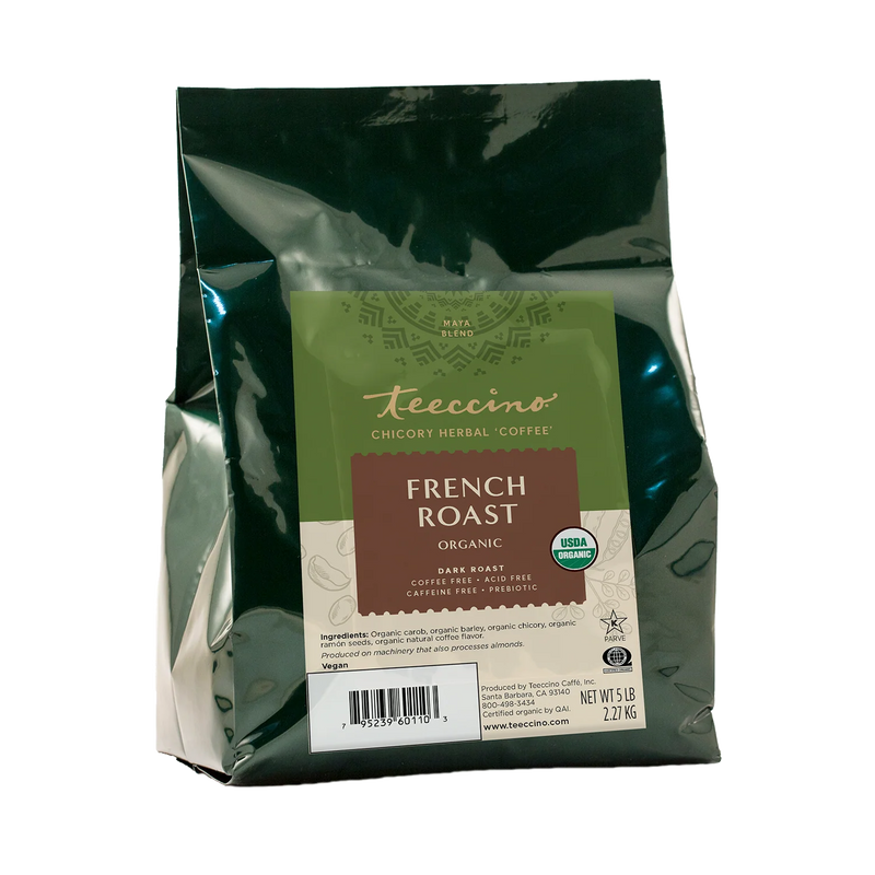 Teeccino French Roast Chicory Herbal Coffee Herbal Coffee Black 5lb ground