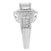 Bids.com 14KT White Gold Diamond Cocktail Ring (1 1/2 cttw, H-I Color, SI2-I1 Clarity) Rings