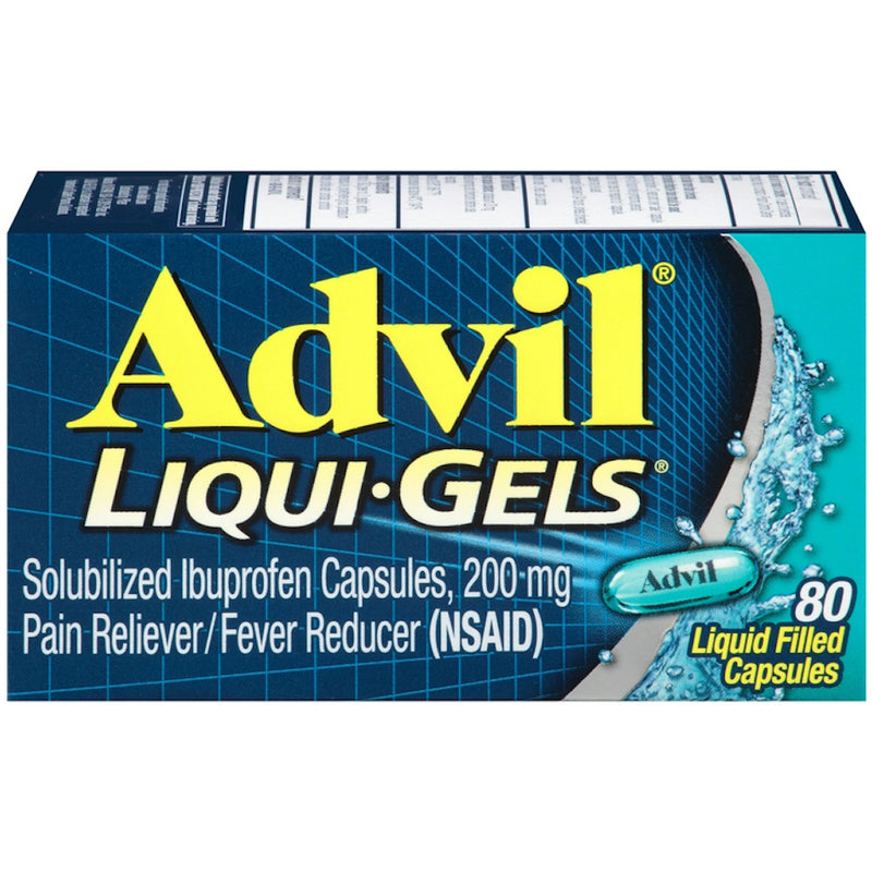 Advil Advil Liqui-Gels Pain Reliever/Fever Reducer Liquid Filled Capsules - Ibuprofen (NSAID) Health & Beauty