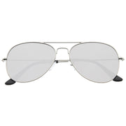 zeroUV Modern Flat Lens Wire Metal Aviator Sunglasses A174 Sunglasses