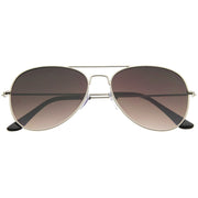 zeroUV Modern Flat Front Wire Metal Aviator Sunglasses A182 Sunglasses