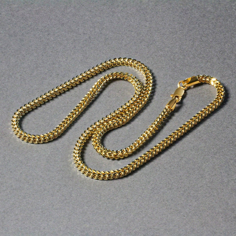 Bids.com 3.2mm 14k Yellow Gold Square Franco Chain Necklaces