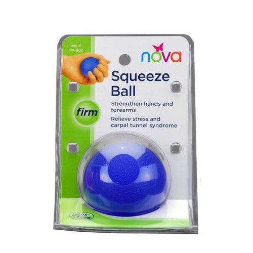 Nova Nova Medical Products Exercise Squeeze Ball, Blue (firm) Occupational & Physical Therapy Equipment Light Gray