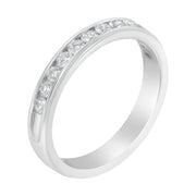 Bids.com 14K White Gold 1/2 cttw Diamond Band Ring (I-J Color, I2-I3 Clarity) - Size 7 Rings
