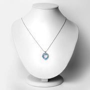 Bids.com 1.90 Carat Genuine Swiss Blue Topaz .925 Sterling Silver Pendant Pendants