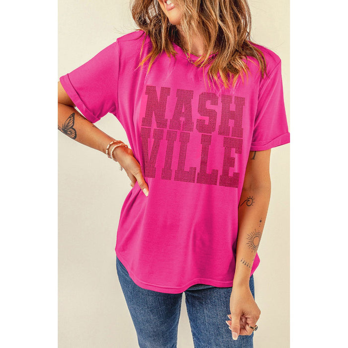 NASHVILLE Round Neck Short Sleeve T-Shirt