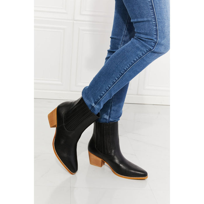 MMShoes Love the Journey Stacked Heel Chelsea Boots