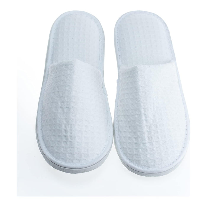 Amenities Depot Disposable Guest Slippers (5 Pairs, Navy Blue And White)