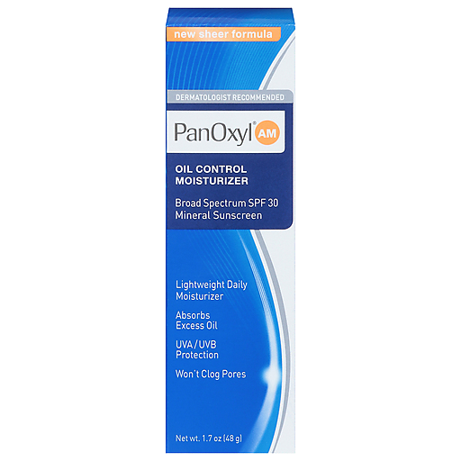 PanOxyl PanOxyl AM Broad Spectrum  Spf 30 Oil Control Moisturizer  1.7 Oz Lotion & Moisturizer