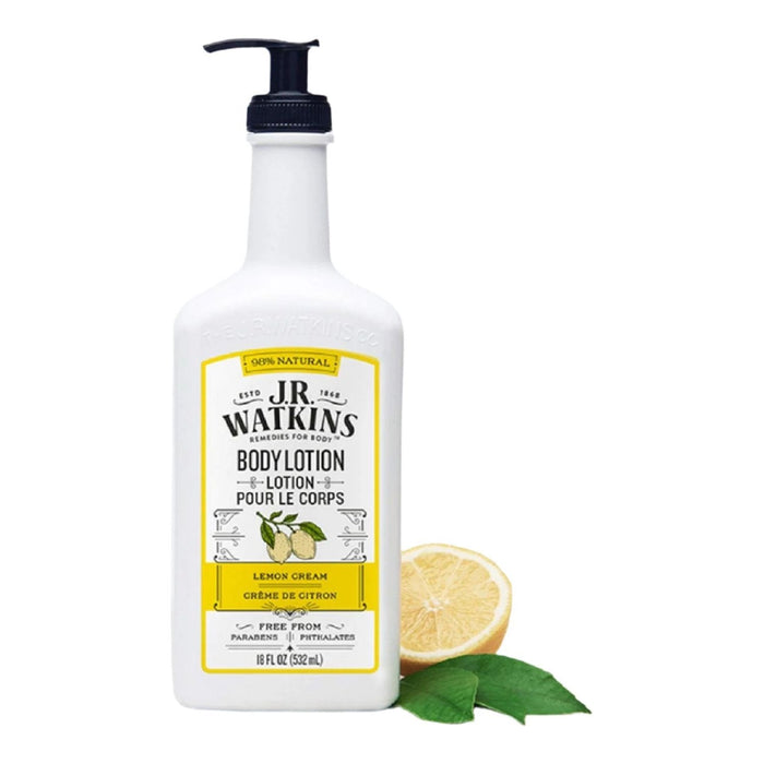 J.R. Watkins Lemon Cream Body Lotion 18 oz