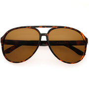 zeroUV Retro 1980's Fashion Plastic Aviator Polarized Lens Sunglasses 6119 Sunglasses