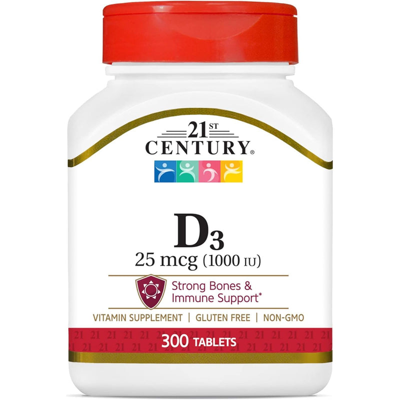 21st Century 21st Century D3 1000 IU Tablets, 300 Count Vitamins & Supplements