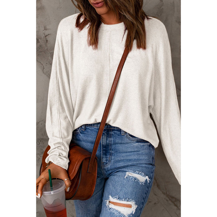 Double Take Round Neck Long Sleeve T-Shirt