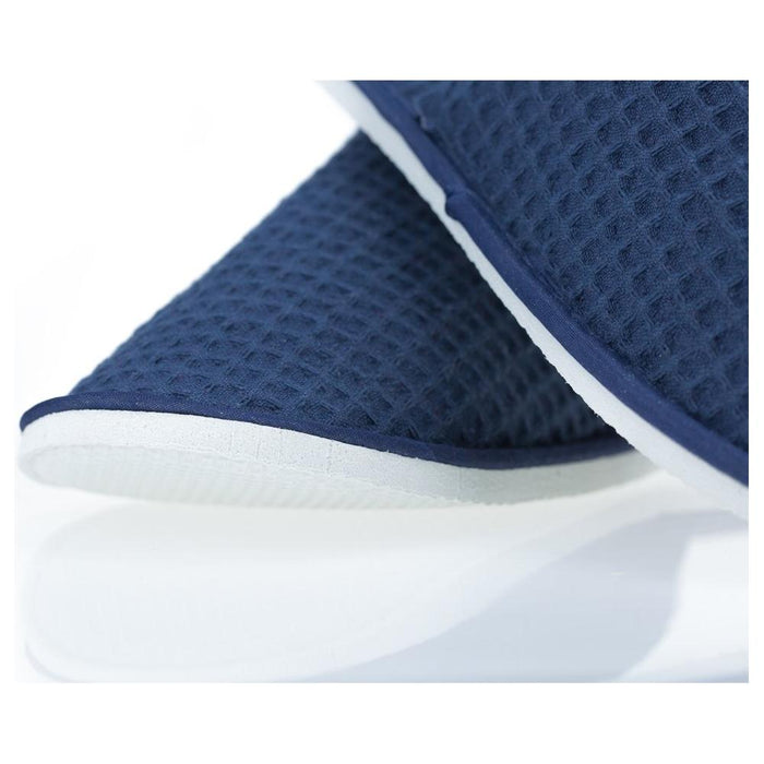 Amenities Depot Disposable Guest Slippers (5 Pairs, Navy Blue And White)