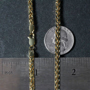 Bids.com 4.1mm 14k Yellow Gold Diamond Cut Round Franco Chain Necklaces