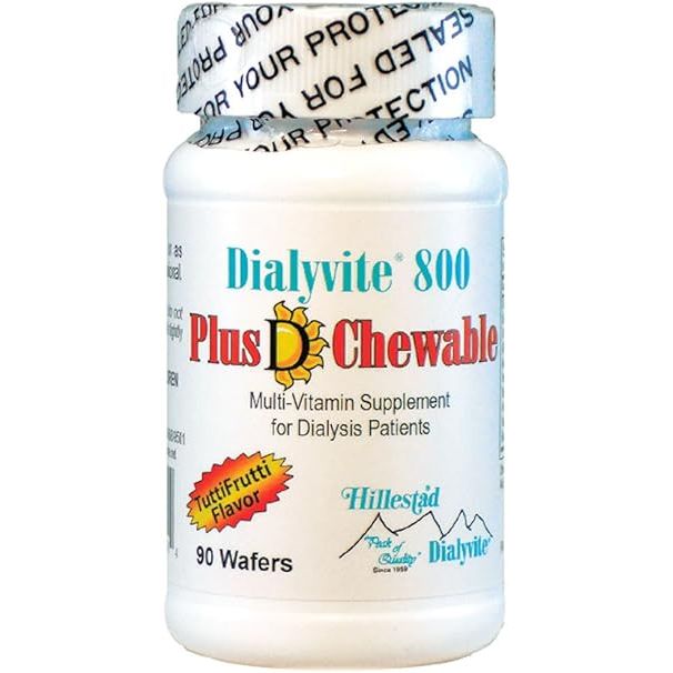 Dialyvite Dailyvite 800 Plus D Chewable Vitamins & Supplements