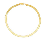 Bids.com 1.5mm 14k Yellow Gold Super Flex Herringbone Anklet Accessories