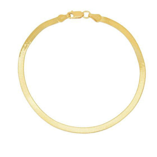 Bids.com 1.5mm 14k Yellow Gold Super Flex Herringbone Anklet Accessories