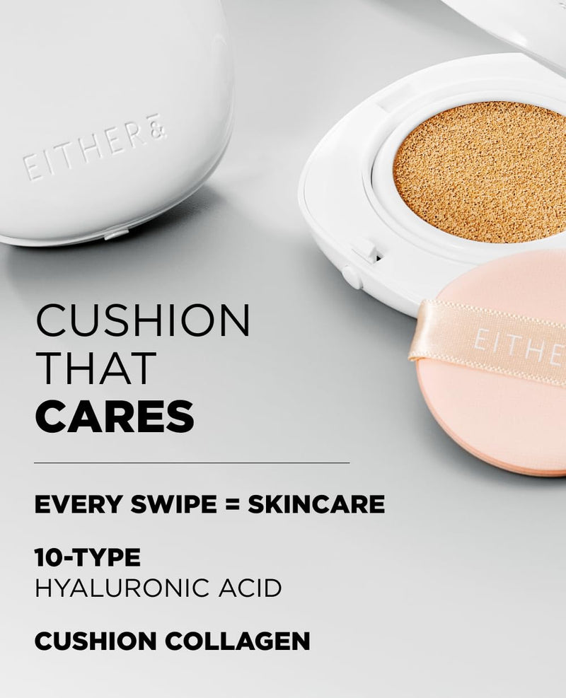 AsiaBeautyMall Either& Glow Pixel Cushion Foundation Light Gray 17N Vanilla,23N Sand