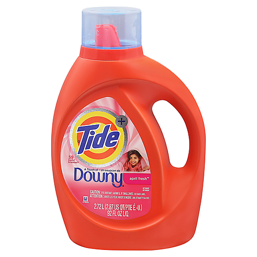 Tide Tide Plus Downy April Fresh 59 Loads Liquid Laundry Detergent 92 Fl Oz Laundry Detergent White Smoke