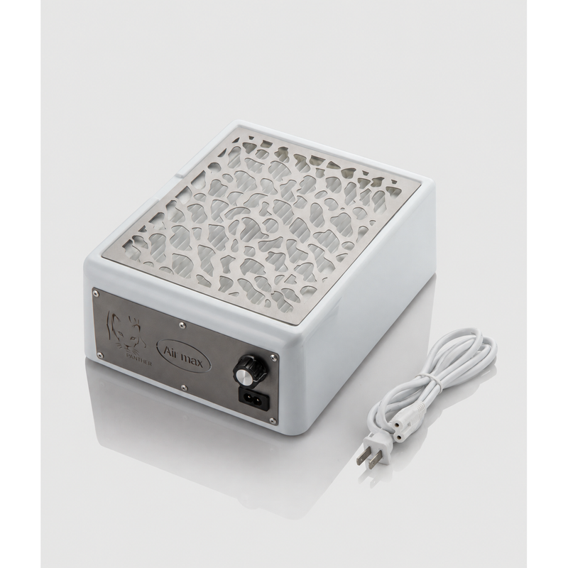 nbmsupply Air Max Panther Nail Dust Collector Silver with HEPA Filter – Professional Nail Table Vacuum Nail dust collector Lavender ONE YEAR WARRANTY