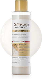AsiaBeautyMall Dr. Melaxin Peel Shot Glow White Rice Toner Toner Lotion White Smoke