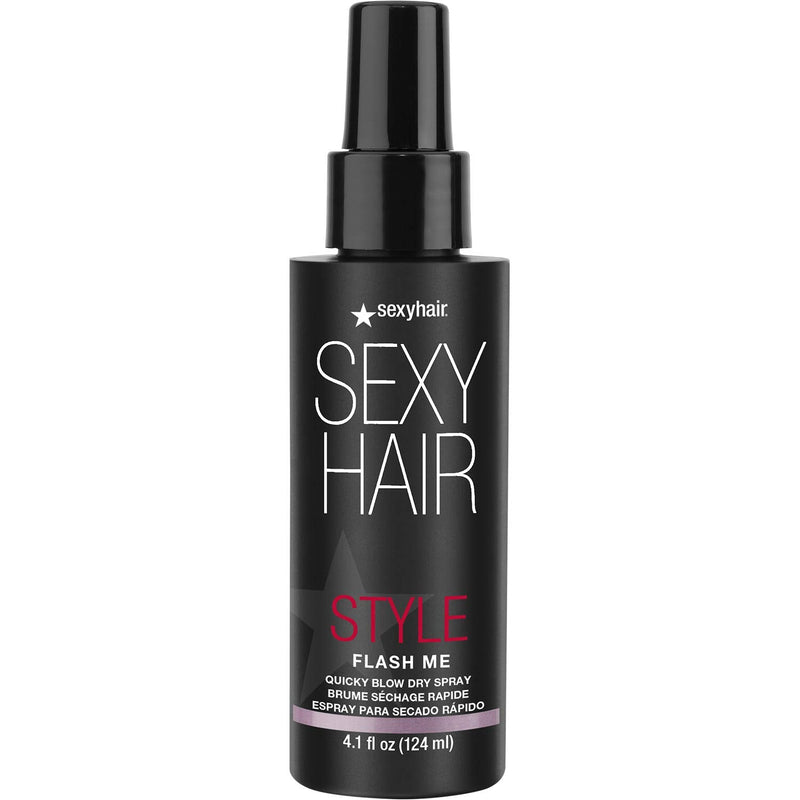 VIP Extensions Sexy Hair Hot Sexy Hair Flash Me Quicky Blow Dry Spray 4.1 oz Heat Protectant White Smoke