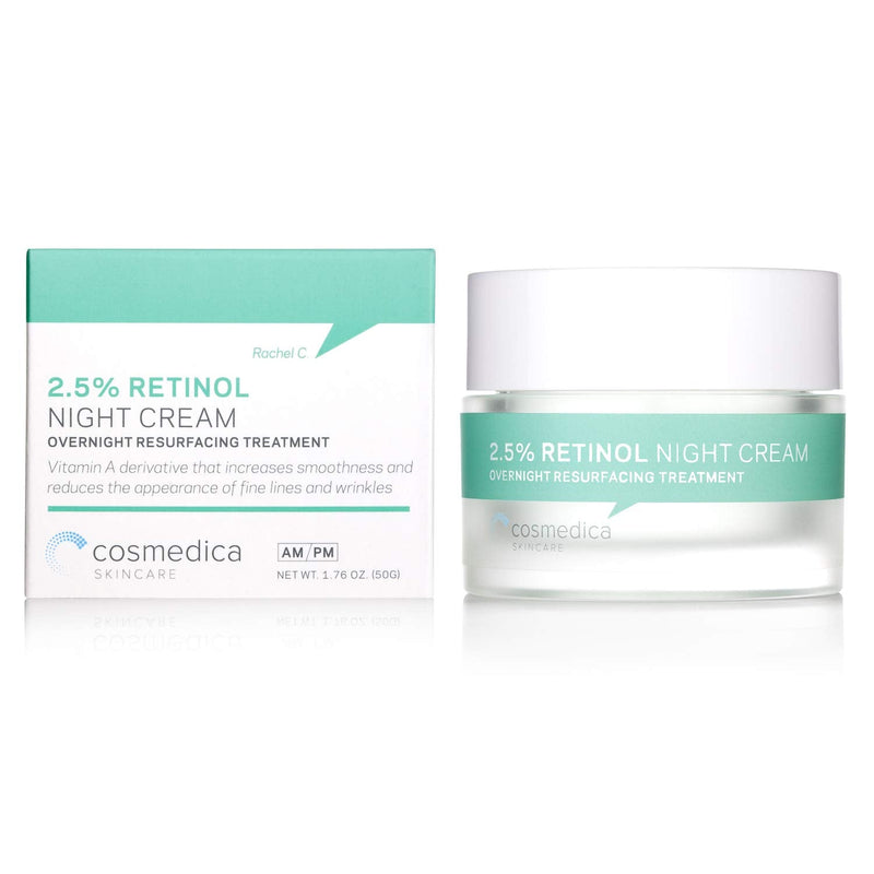 Cosmedica Skincare 2.5% Retinol Facial Night Cream Moisturizers
